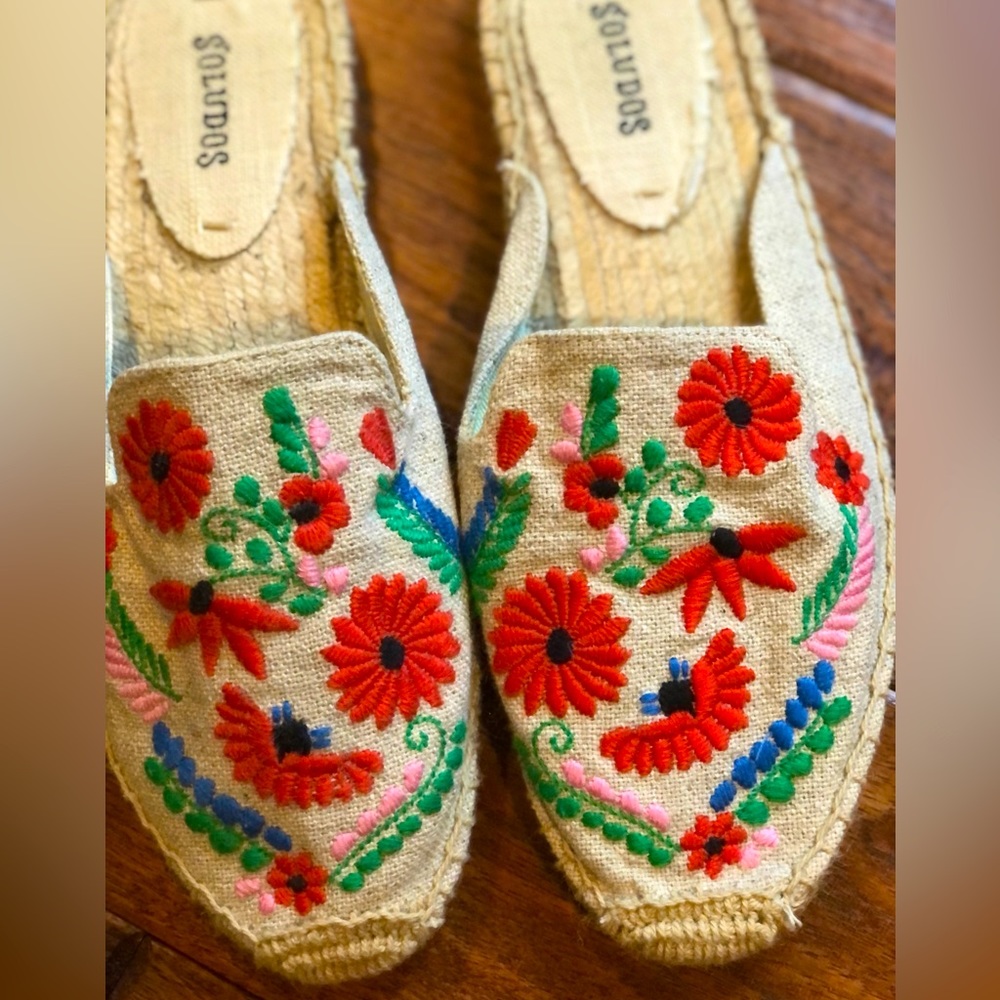 Soludos Embroidered Slip-On